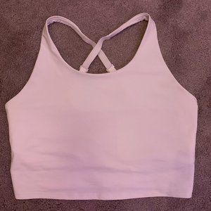 White Athletic Crop Top